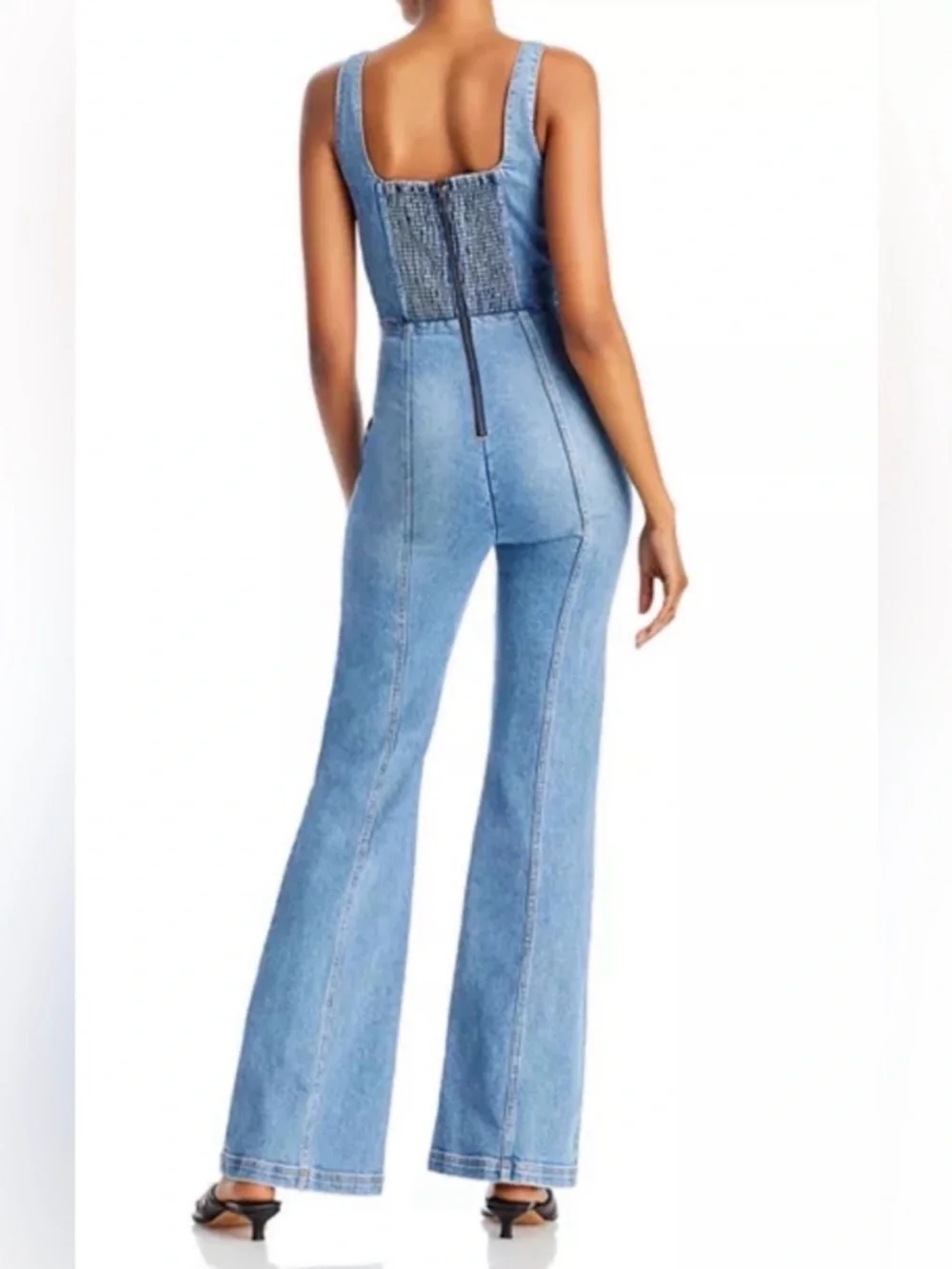 Alice + Olivia Denim Jumpsuit - Picture 2 of 5